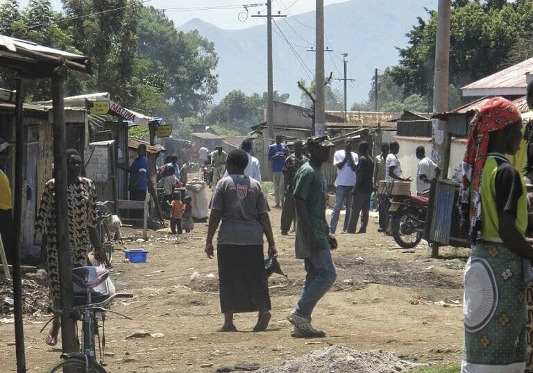 The hustle and bustle of daily life in Obunga.